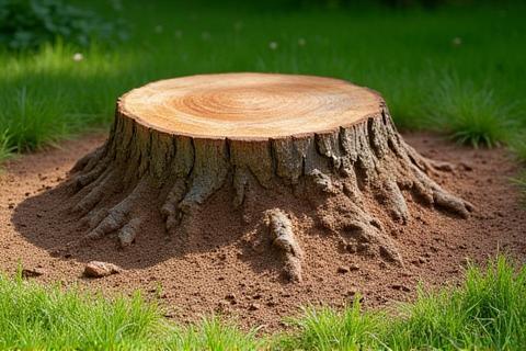 Area after stump grinding